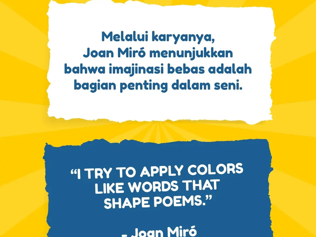 Inspirasi Joan Miro untuk Berani Berekspresi