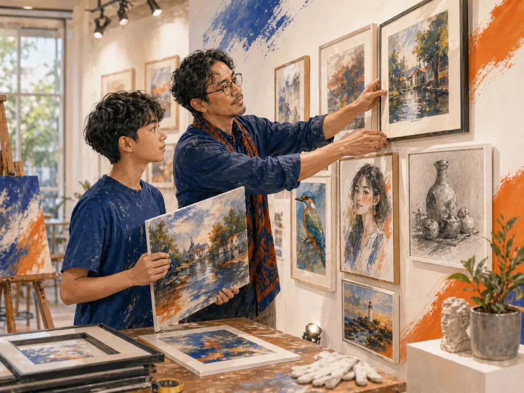 Menyiapkan Karya Siswa untuk Pameran